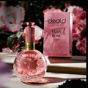 Beautiful Elegant Scent Deold Elsa Rose Floral Pink Perfume Bottle